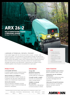 Tandem vibrohengerek Ammann ARX 26-2