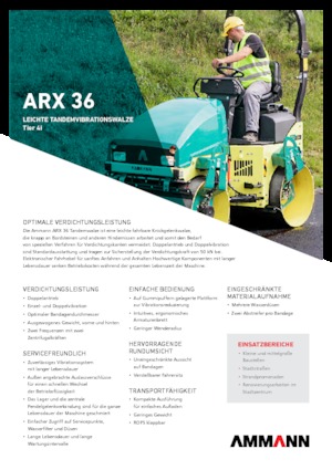 Tandem vibrohengerek Ammann ARX 36