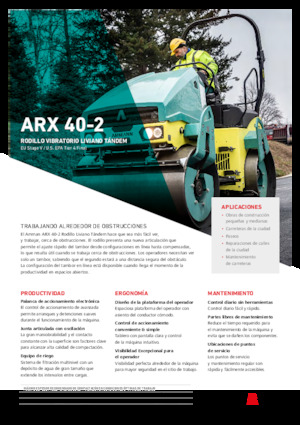 Tandem vibrohengerek Ammann ARX 40-2