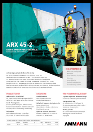 Tandem vibrohengerek Ammann ARX 45-2