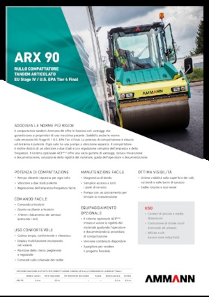 Tandem vibrohengerek Ammann ARX 90 T 4f