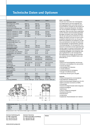 Tandem vibrohengerek Ammann AV 95-2