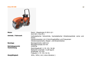 Tandem vibrohengerek Atlas AW 260