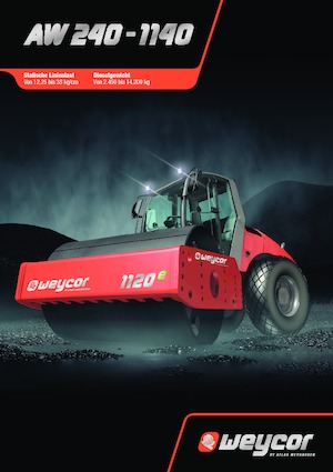 Tandem vibrohengerek weycor AW 240