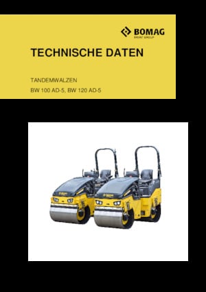 Tandem vibrohengerek Bomag BW 100 AD-5