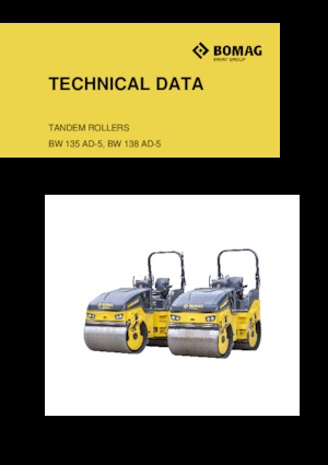 Tandem vibrohengerek Bomag BW 135 AD-5