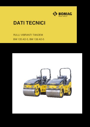 Tandem vibrohengerek Bomag BW 135 AD-5