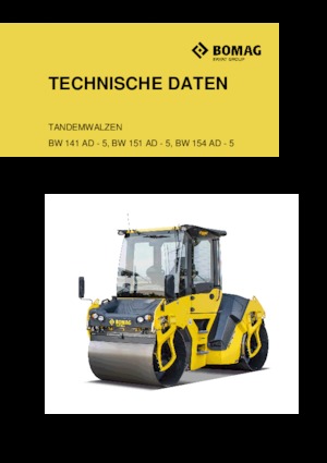Tandem vibrohengerek Bomag BW 151 AD-5