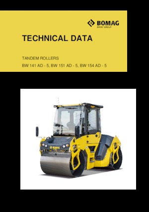 Tandem vibrohengerek Bomag BW 151 AD-5