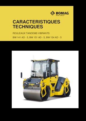 Tandem vibrohengerek Bomag BW 151 AD-5