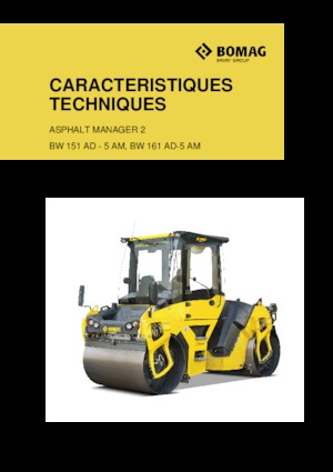 Tandem vibrohengerek Bomag BW 161 AD-5 AM