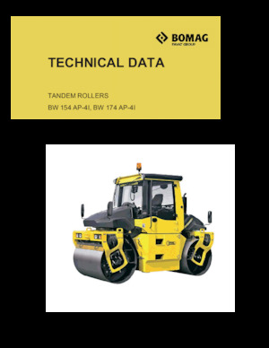 Tandem vibrohengerek Bomag BW 154 AP-4I