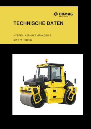 Tandem vibrohengerek Bomag BW 174 AP 4 AM Hybrid