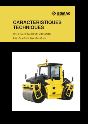 Tandem vibrohengerek Bomag BW 174 AP 4f