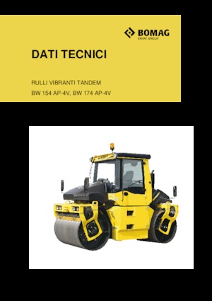 Tandem vibrohengerek Bomag BW 174 AP 4f