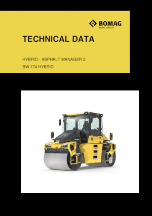 Tandem vibrohengerek Bomag BW 174 AP-5 AM Hybrid