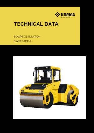Tandem vibrohengerek Bomag BW 203 ADO-4