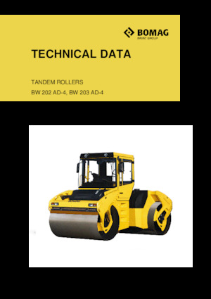 Tandem vibrohengerek Bomag BW 203 SL-4