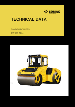 Tandem vibrohengerek Bomag BW 205 AD-4