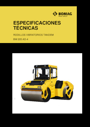 Tandem vibrohengerek Bomag BW 205 AD-4