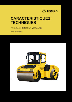 Tandem vibrohengerek Bomag BW 205 AD-4