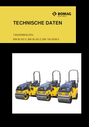 Tandem vibrohengerek Bomag BW 90 AD-5