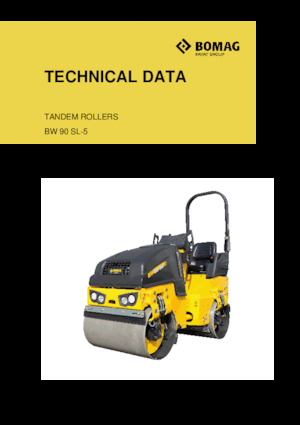 Tandem vibrohengerek Bomag BW 90 SL-5