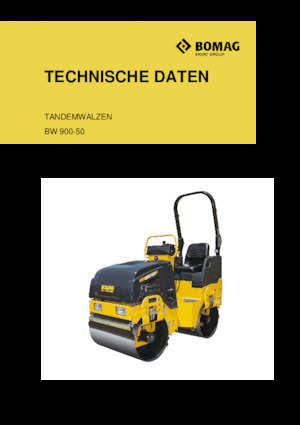 Tandem vibrohengerek Bomag BW 900-50
