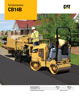 Tandem vibrohengerek Caterpillar CB14B