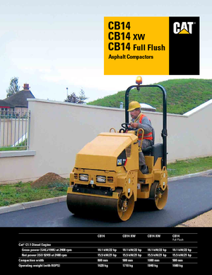 Tandem vibrohengerek Caterpillar CB14