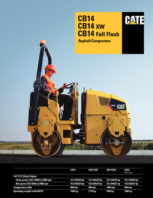 Tandem vibrohengerek Caterpillar CB14