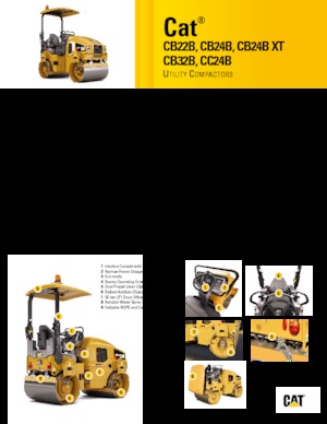 Tandem vibrohengerek Caterpillar CB24B