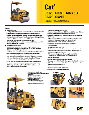 Tandem vibrohengerek Caterpillar CB24B