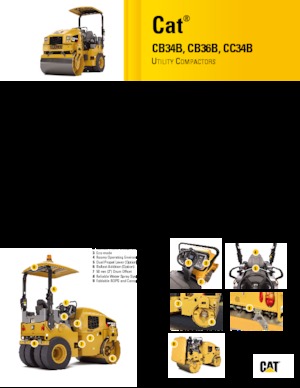 Tandem vibrohengerek Caterpillar CB34B