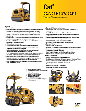 Tandem vibrohengerek Caterpillar CB34B