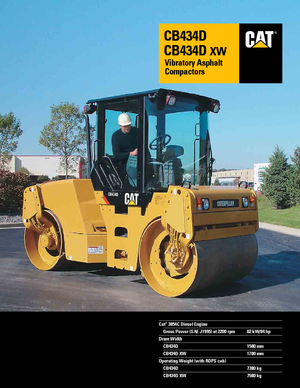 Tandem vibrohengerek Caterpillar CB434D