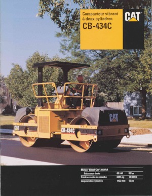 Tandem vibrohengerek Caterpillar CB-434C