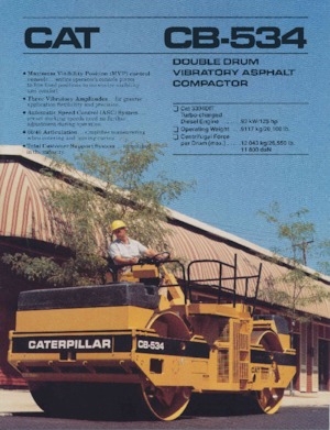 Tandem vibrohengerek Caterpillar CB-534