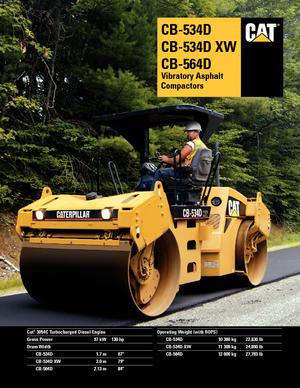 Tandem vibrohengerek Caterpillar CB534D