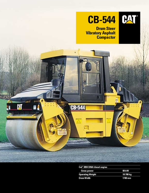 Tandem vibrohengerek Caterpillar CB 544