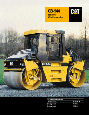 Tandem vibrohengerek Caterpillar CB 544