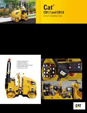 Tandem vibrohengerek Caterpillar CB1.7