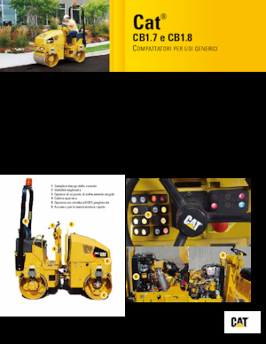 Tandem vibrohengerek Caterpillar CB1.7