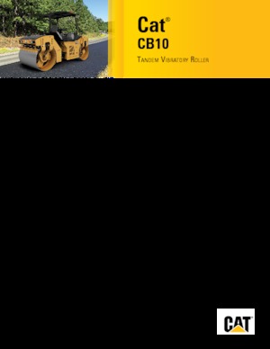 Tandem vibrohengerek Caterpillar CB10