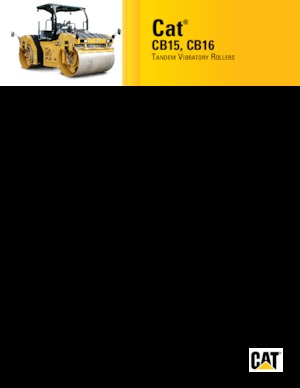 Tandem vibrohengerek Caterpillar CB15