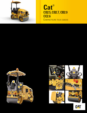 Tandem vibrohengerek Caterpillar CB2.5
