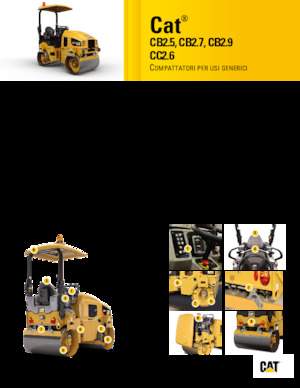 Tandem vibrohengerek Caterpillar CB2.5