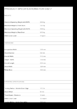 Tandem vibrohengerek Caterpillar CB2.9