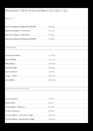 Tandem vibrohengerek Caterpillar CB2.7 GC