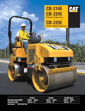 Tandem vibrohengerek Caterpillar CB224E